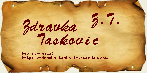Zdravka Tasković vizit kartica